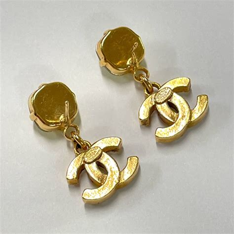 fake cc chanel earring|non authentic chanel earrings.